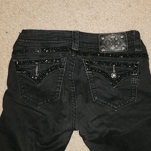 Miss Me skinny black jeans size 28